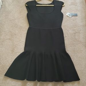 Teri Jon stretch bandage type bottom flare SEXYAF  CAP SLEEVE LBD NWT